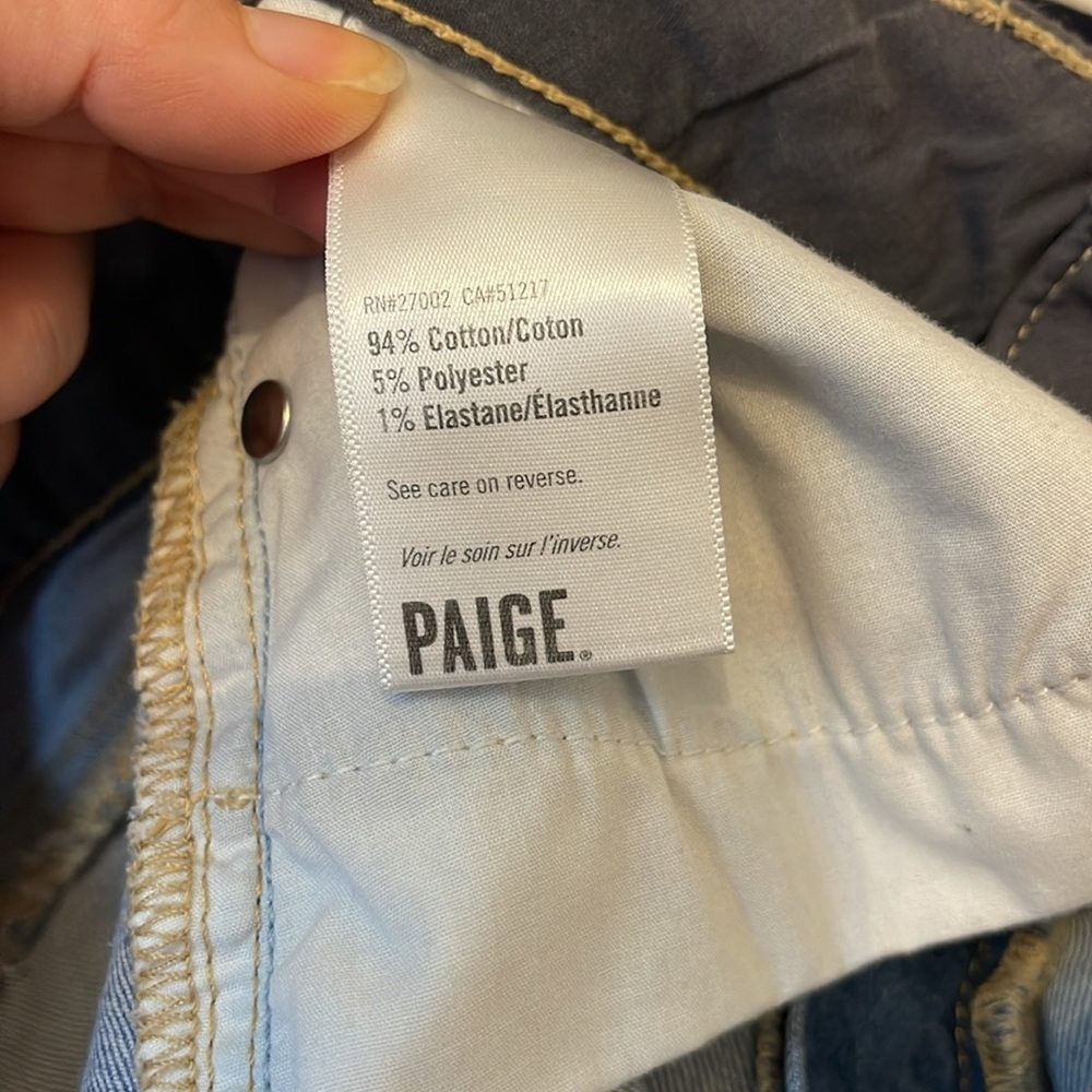 Paige Denim/Jean Mini Skirt with Raw Hem Size 27 - Picture 5 of 6